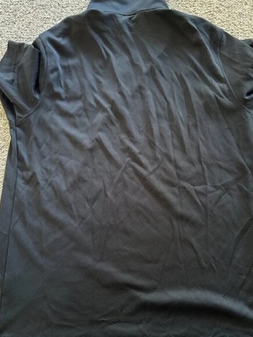 Nike Golf Dri Fit Polo Large Black Athletic Golf Tennis Performance Shirt - Picture 7 of 10